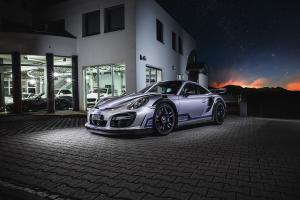 Porsche 911 Turbo GT Street R in Grey by TechArt 2016 года